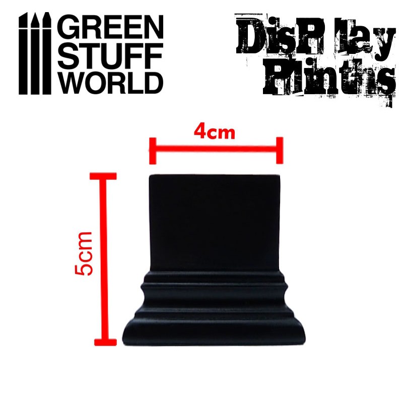 Square Top Display Plinth 4x4 cm - Black 2
