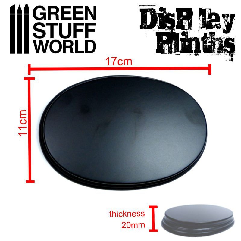 Oval Display Plinth 17x11 cm 2