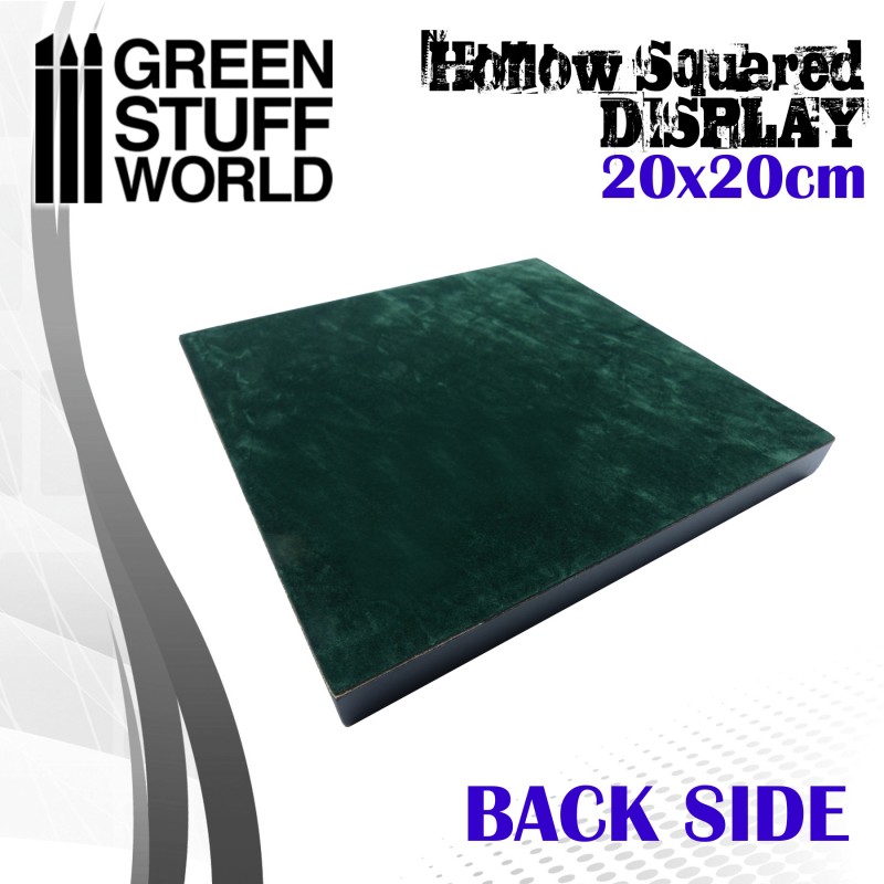 Hollow squared display 20x20 cm Black 3