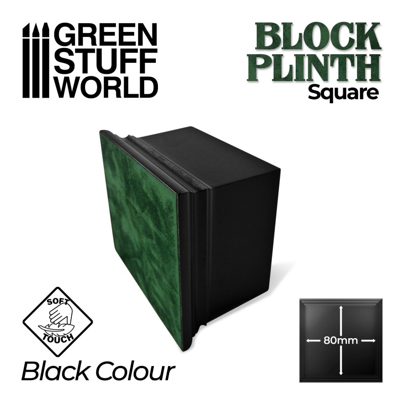 Square Top Display Plinth 8x8 cm - Black 2