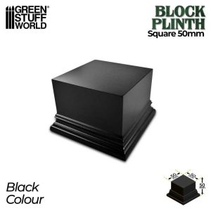 Square Top Display Plinth 5x5 cm - Black 1