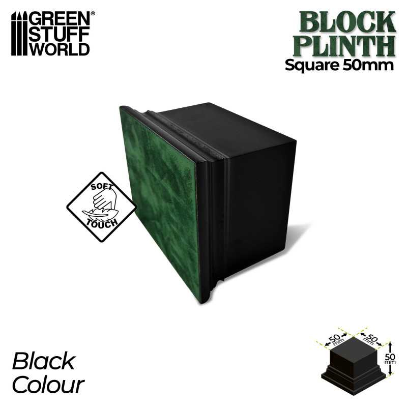 Square Top Display Plinth 5x5 cm - Black 2