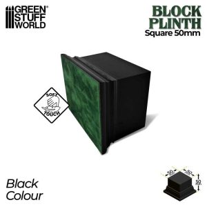 Square Top Display Plinth 5x5 cm - Hazelnut Brown 1