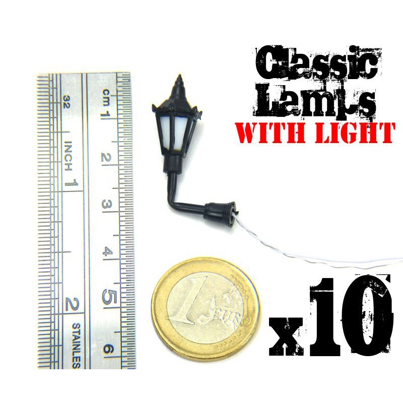 10x Classic Lamps with LED Lights 2