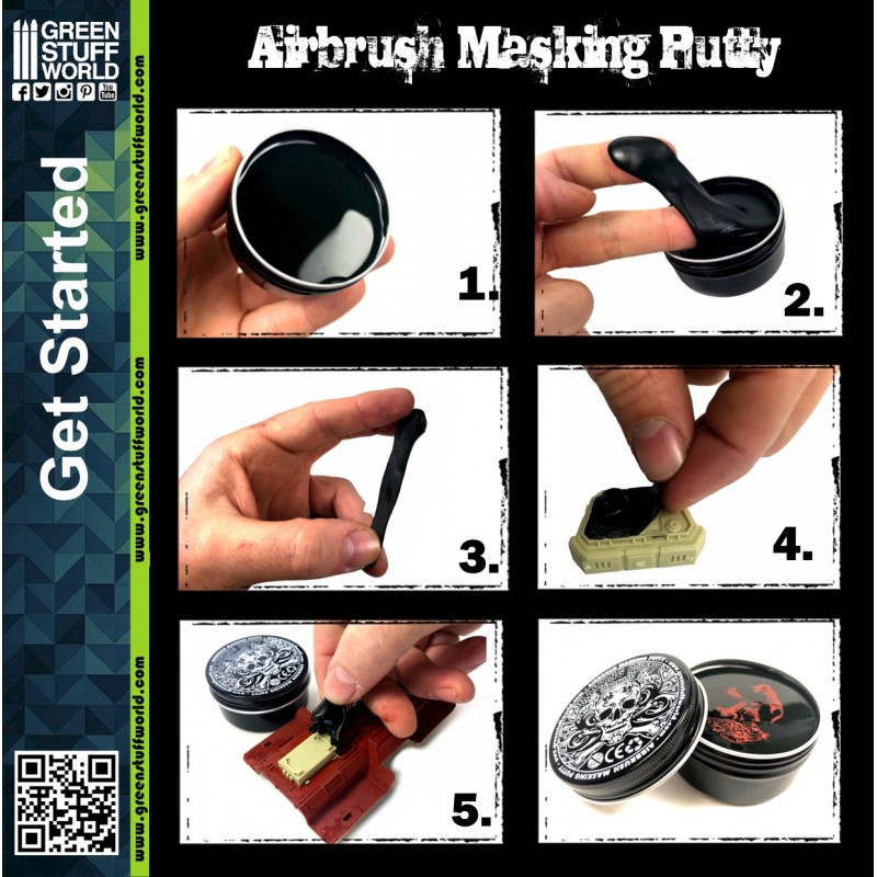 Airbrush Masking Putty 2