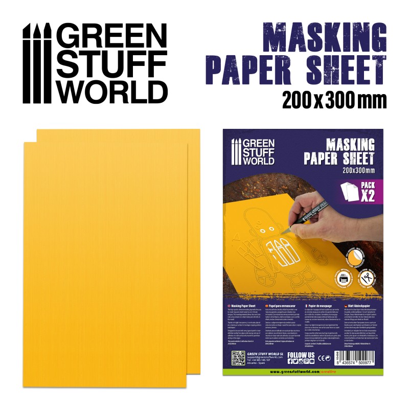 Masking Paper Sheets x2 3