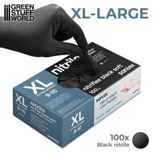 Black Nitrile Gloves - Extra Large 1