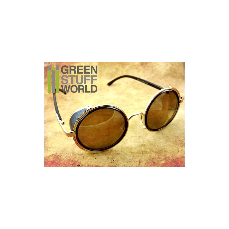 Retro SteamPunk goggles - GOLD frame 2
