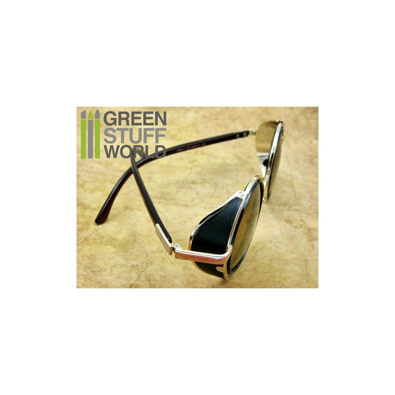Retro SteamPunk goggles - GOLD frame 3
