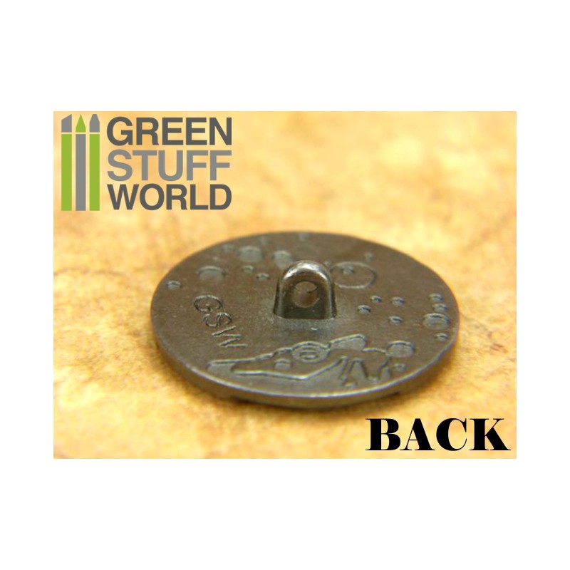 8x Steampunk Buttons WATCH MOVEMENTS - Silver 3
