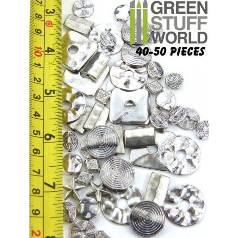 Flat Round LINKS Beads 85gr - SMALL 2