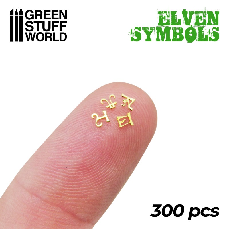 Etched Brass Elven Runes and Symbols 3