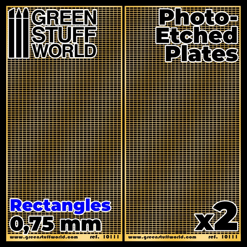 Photo-etched Plates - Medium Rectangles 1