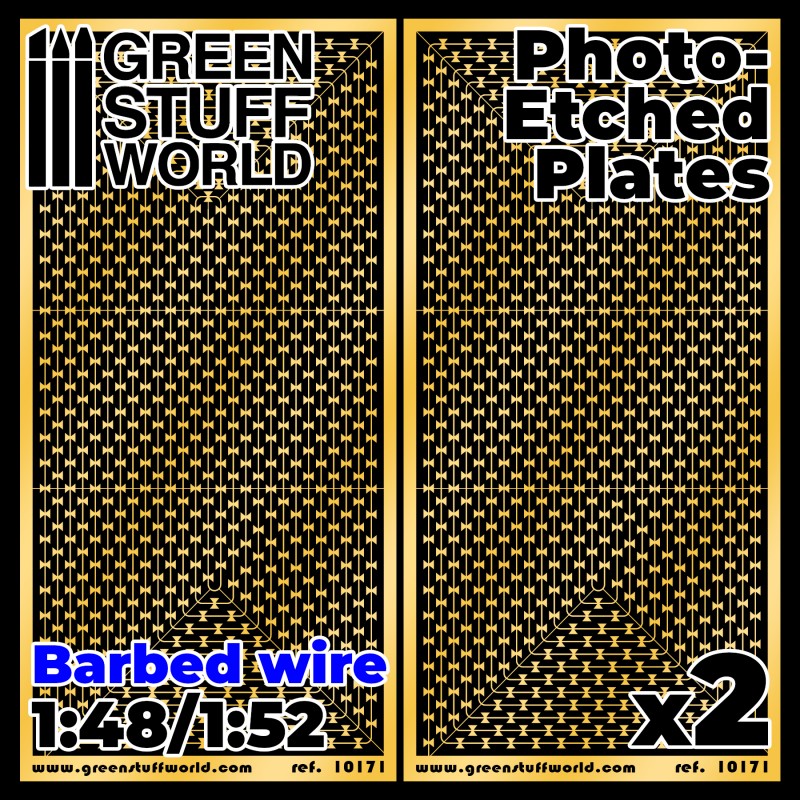 Photo-etched Plates - Barbed Wire 1