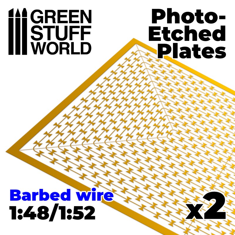 Photo-etched Plates - Barbed Wire 2