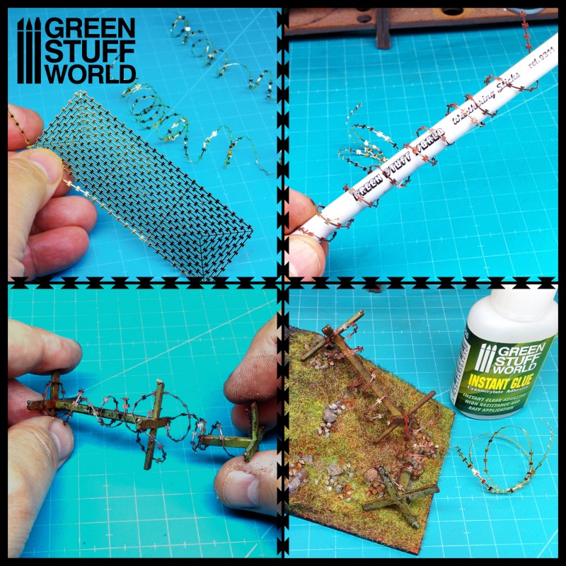 Photo-etched Plates - Barbed Wire 3