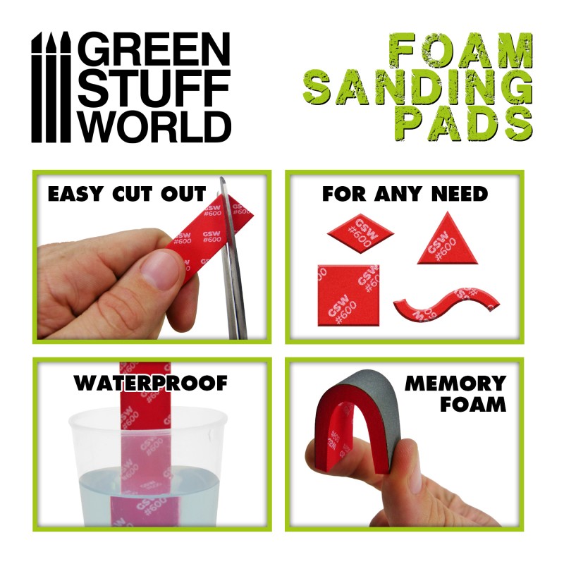 Foam Sanding Pads 280 grit 3