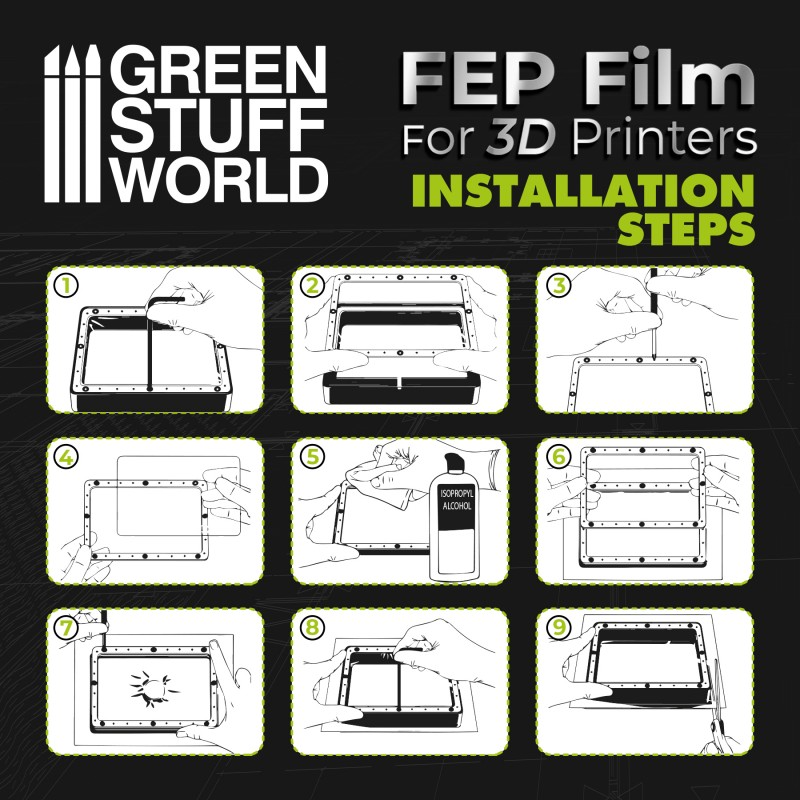 FEP film 200x140mm (pack x2) 2