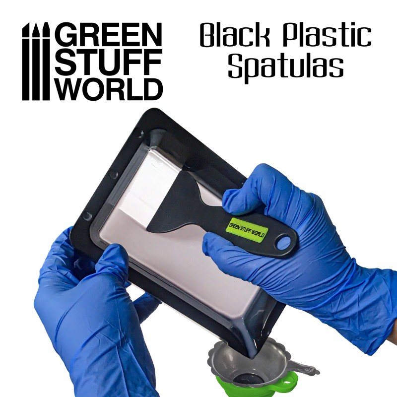 Black Plastic Spatulas - 3D printer 3