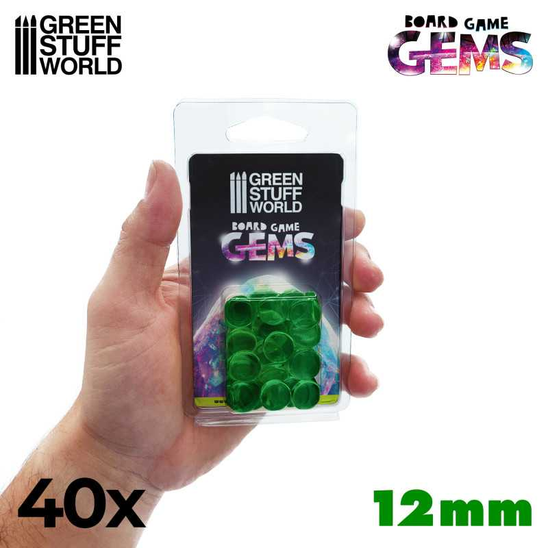Plastic Gems 12mm: Green 2