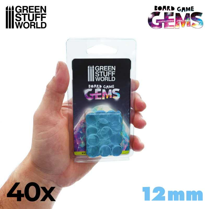 Plastic Gems 12mm: Light Blue 2