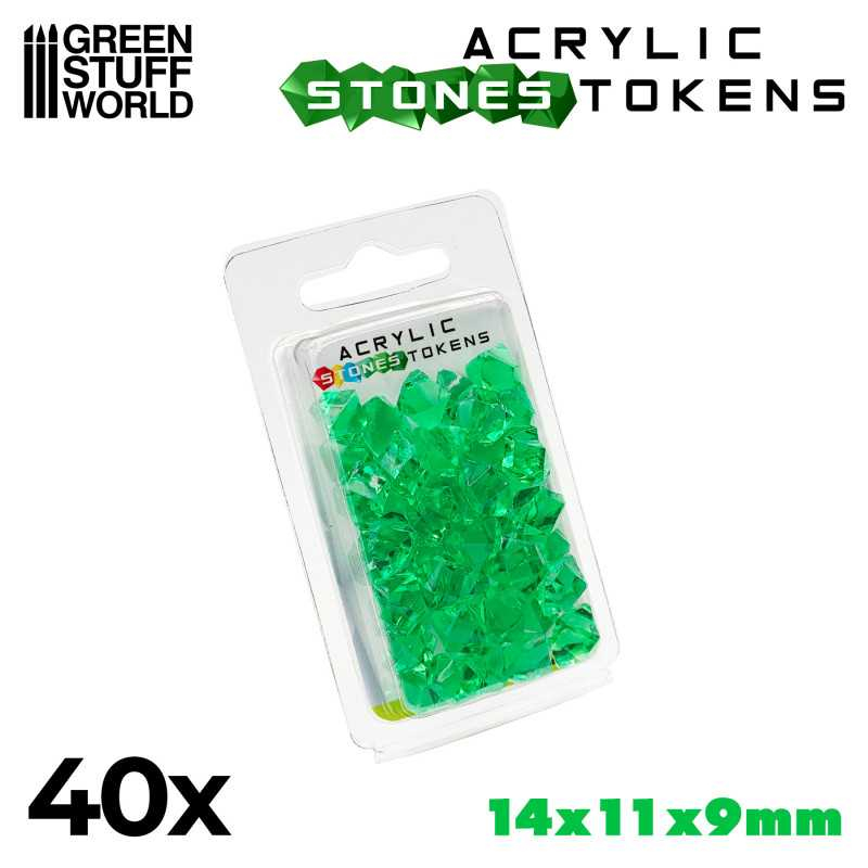 Tokens - Green Warpstones 2