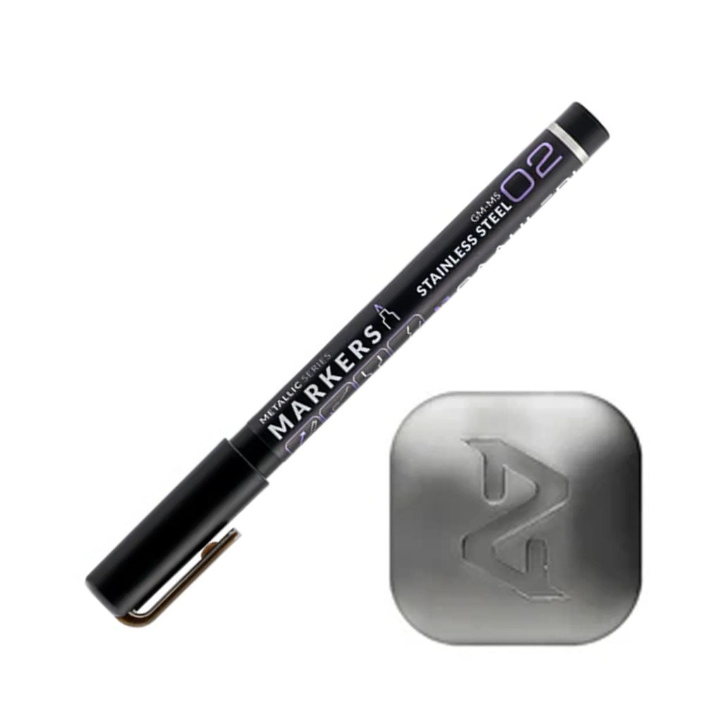 Metallic Series Markers - Stainless Steel 1