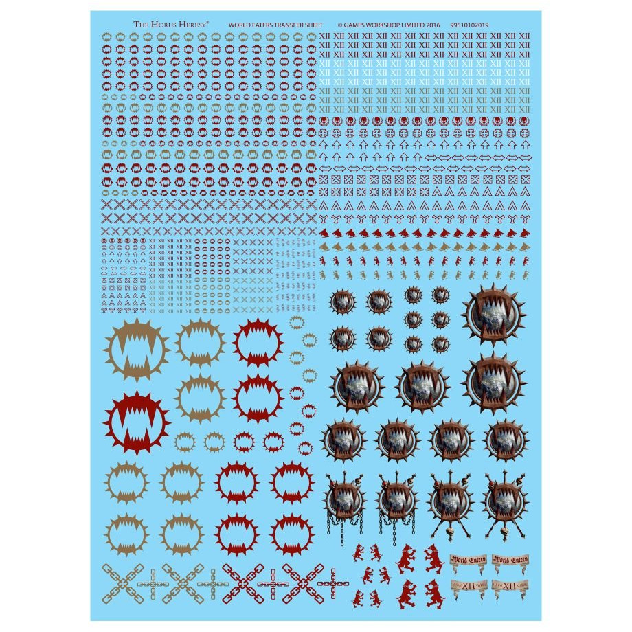 World Eaters Legion Transfer Sheet 1