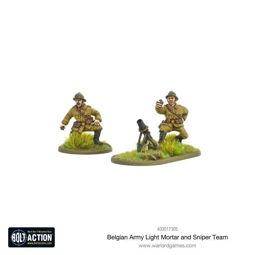 Belgian Army light mortar & sniper teams 2