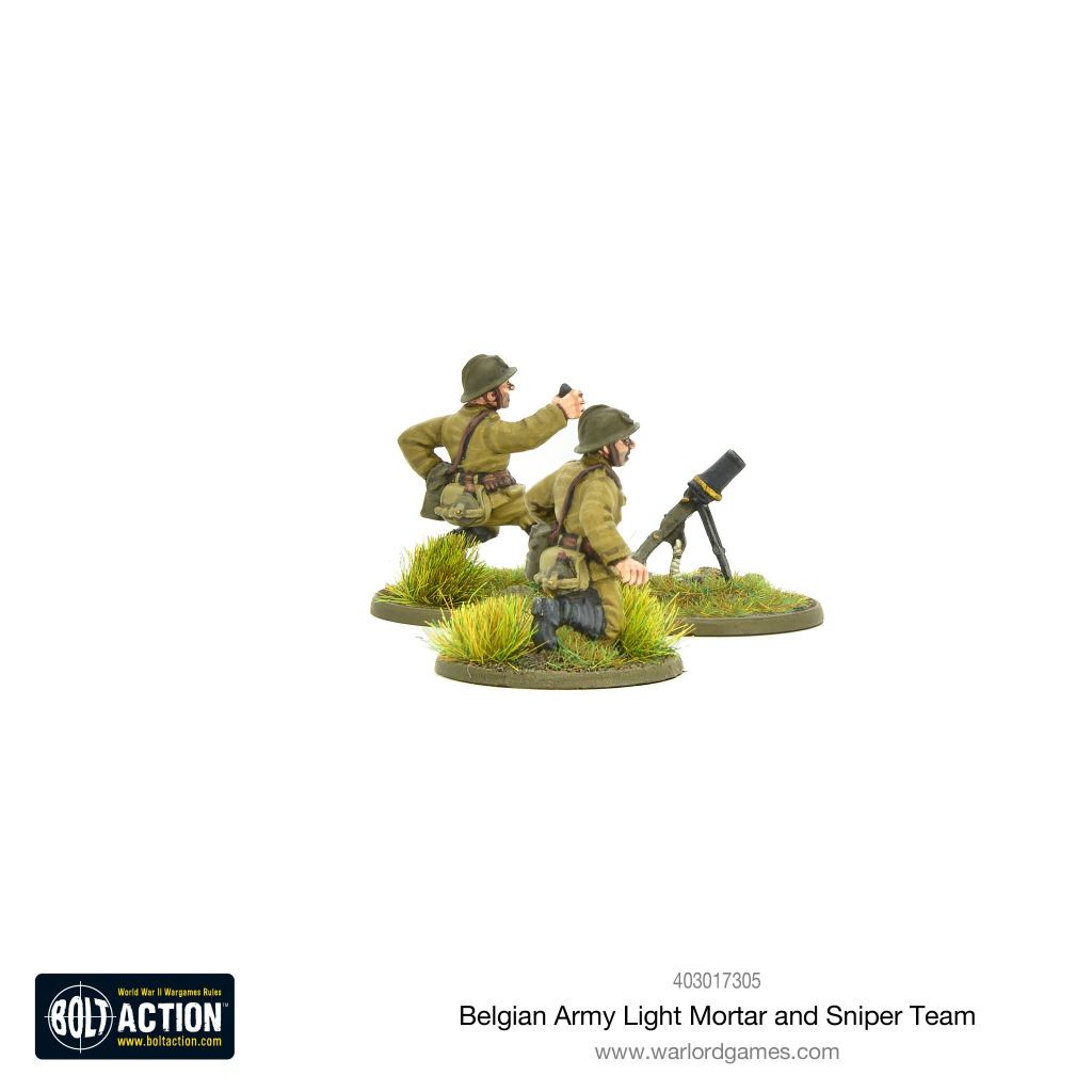 Belgian Army light mortar & sniper teams 3
