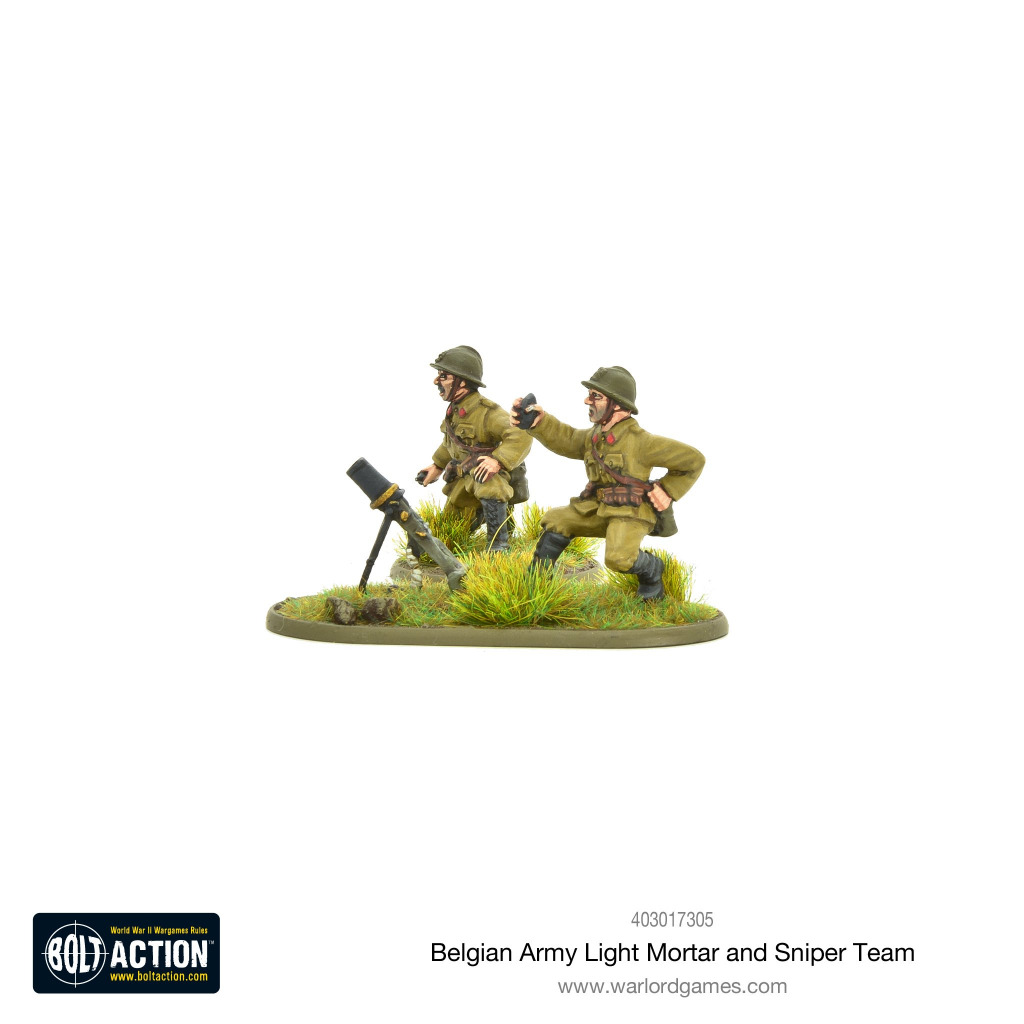 Belgian Army light mortar & sniper teams 5