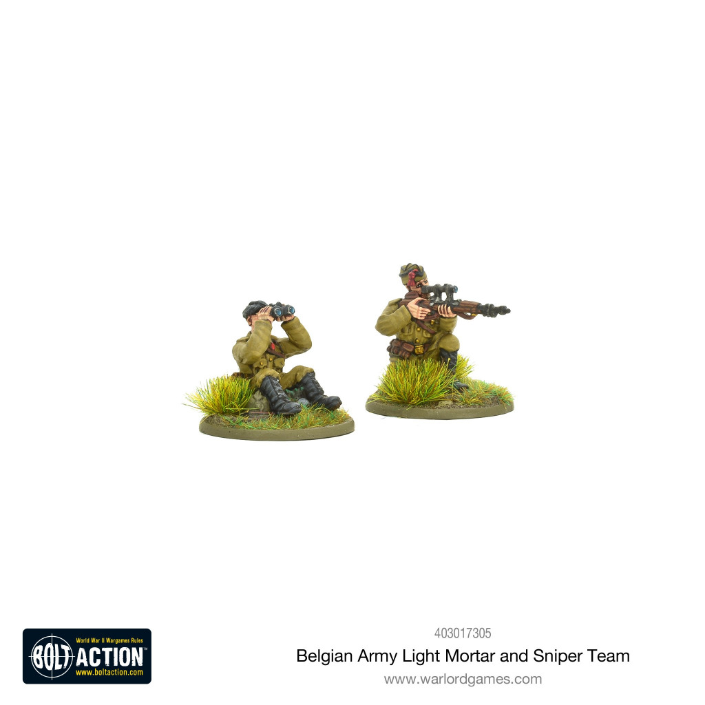 Belgian Army light mortar & sniper teams 6