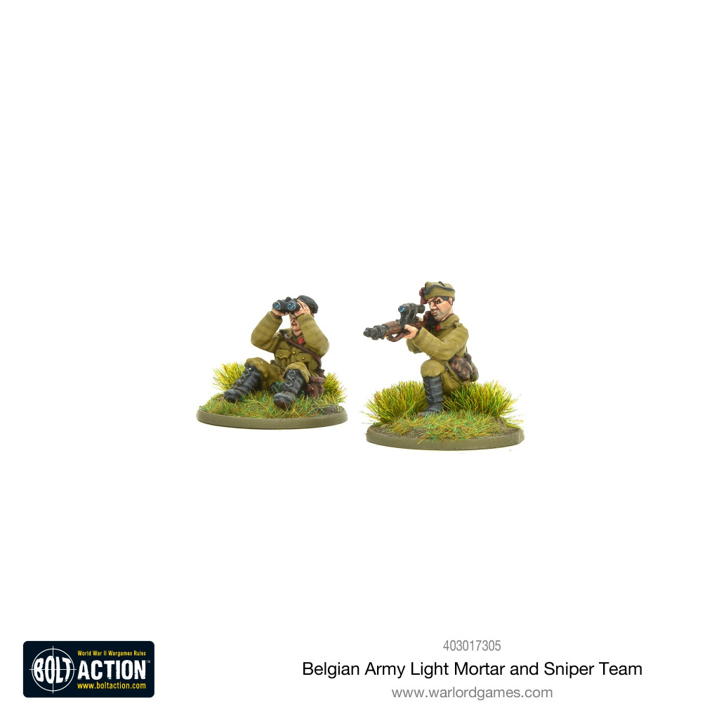 Belgian Army light mortar & sniper teams 7
