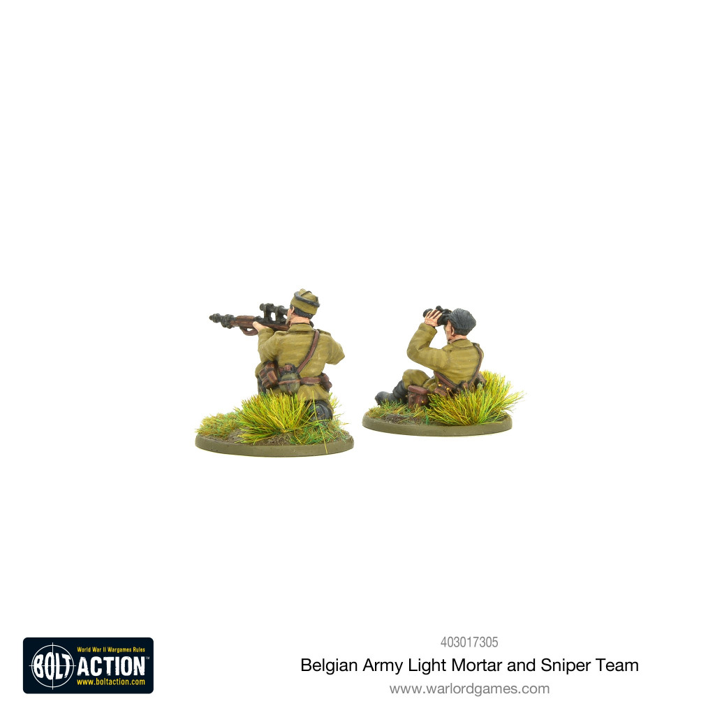Belgian Army light mortar & sniper teams 9