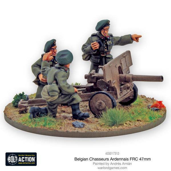 Belgian Chasseurs Ardennais FRC 47mm anti-tank gun 2