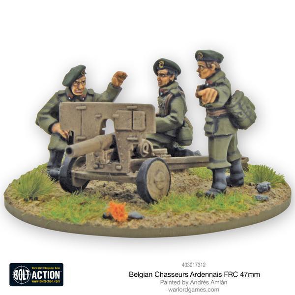 Belgian Chasseurs Ardennais FRC 47mm anti-tank gun 3
