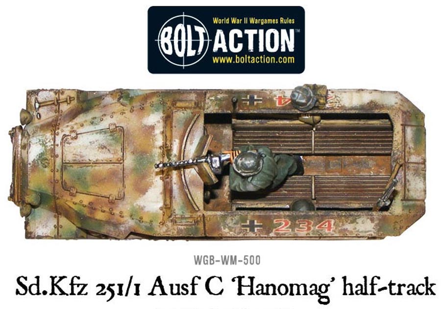 German Sd.Kfz 251/1 Ausf C Half Track (Mid-War) "Hanomag" 2