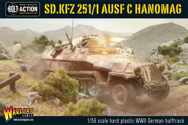 German Sd.Kfz 251/1 Ausf C Half Track (Mid-War) "Hanomag" 3
