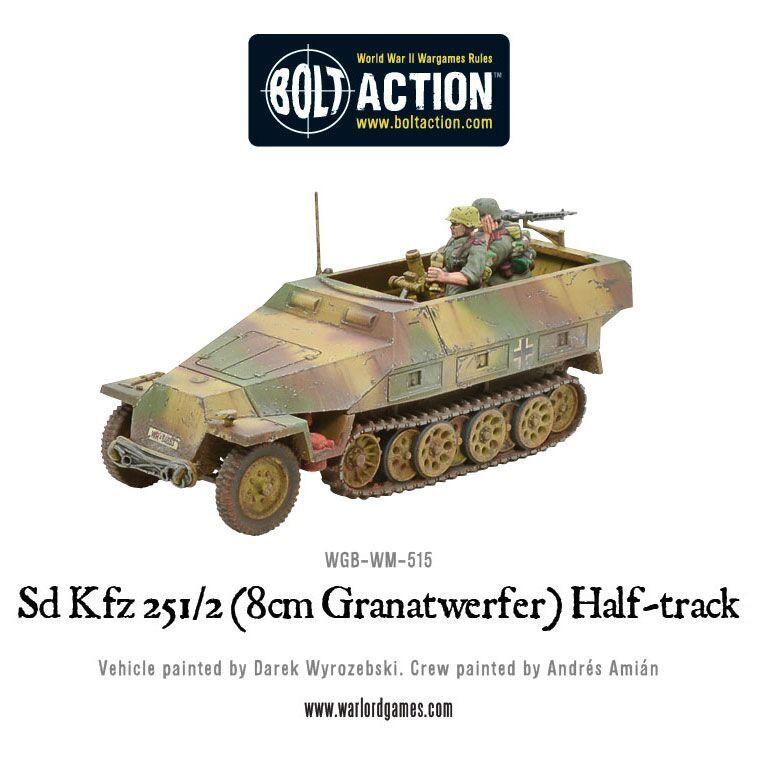 German Sd.Kfz 251/2 Ausf D Half Track Half Track "Granatwerfer" 2