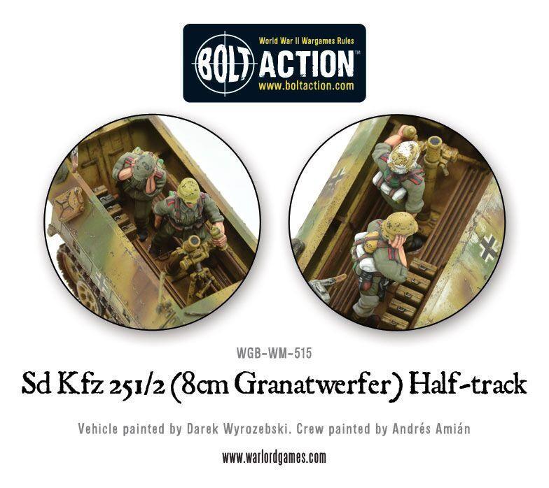 German Sd.Kfz 251/2 Ausf D Half Track Half Track "Granatwerfer" 4