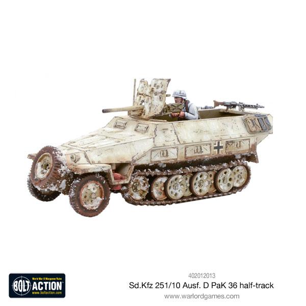 German Sd.Kfz 251/10 Ausf D Half Track (Pak 36 Plastic) 12