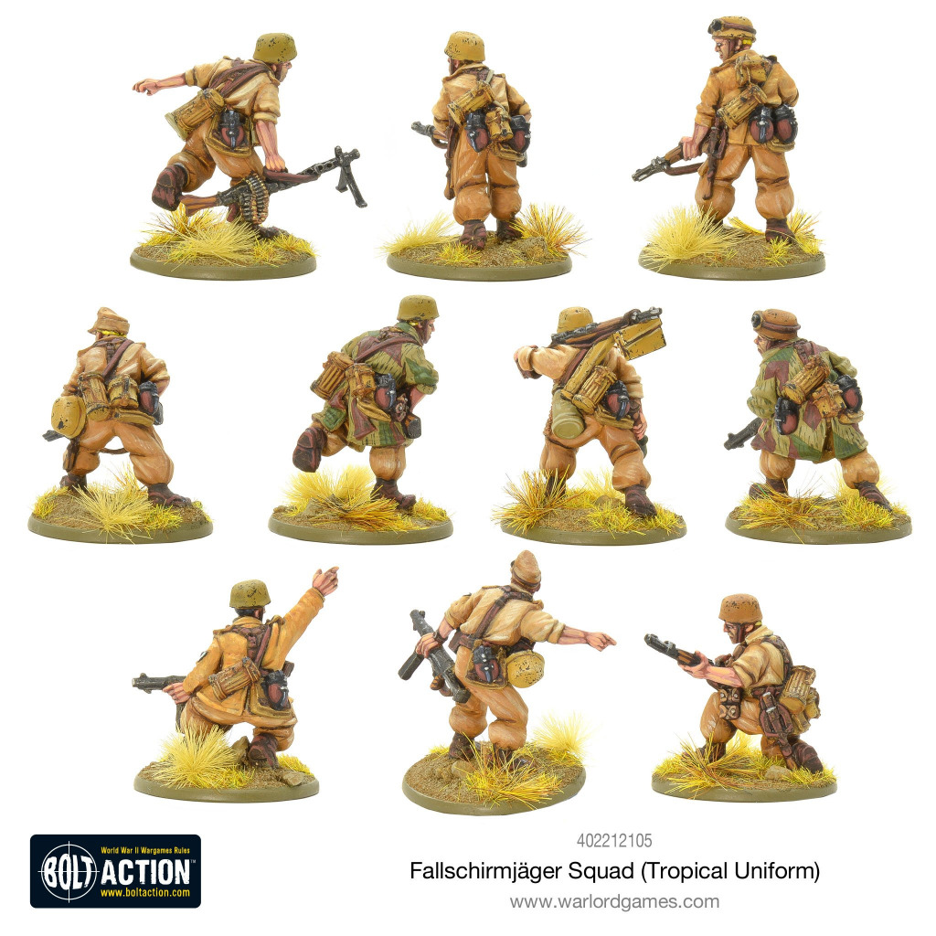 German Fallschirmjager in Tropical Uniform Squad 3