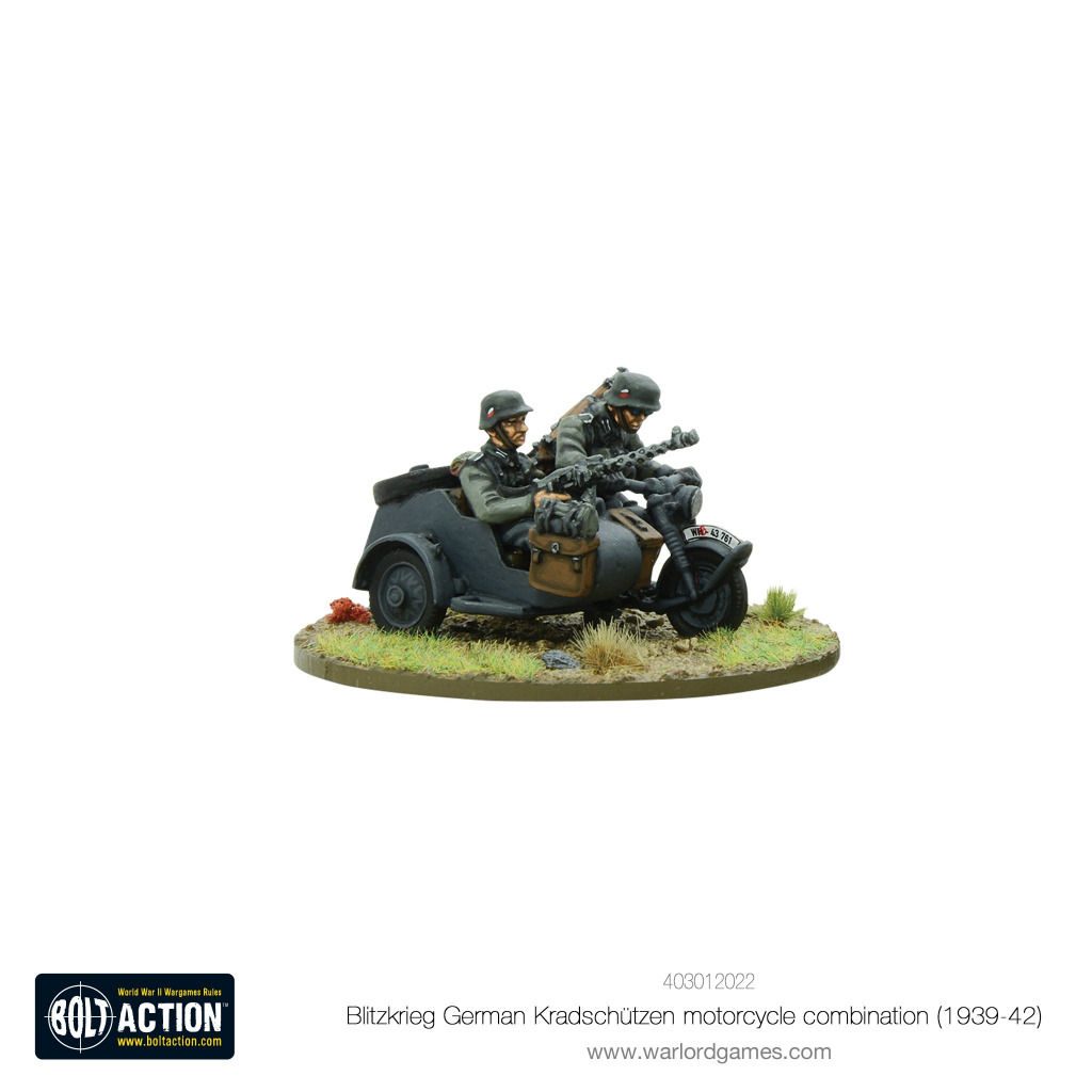Blitzkrieg German Kradschutzen Motorcycle Combination (1939-1942) 1