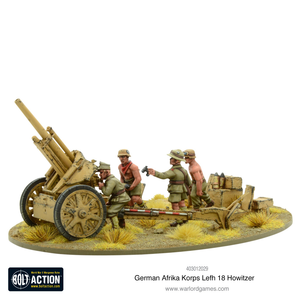 German Afrika Korps LeFH 18 10.5cm Medium Artillery 2