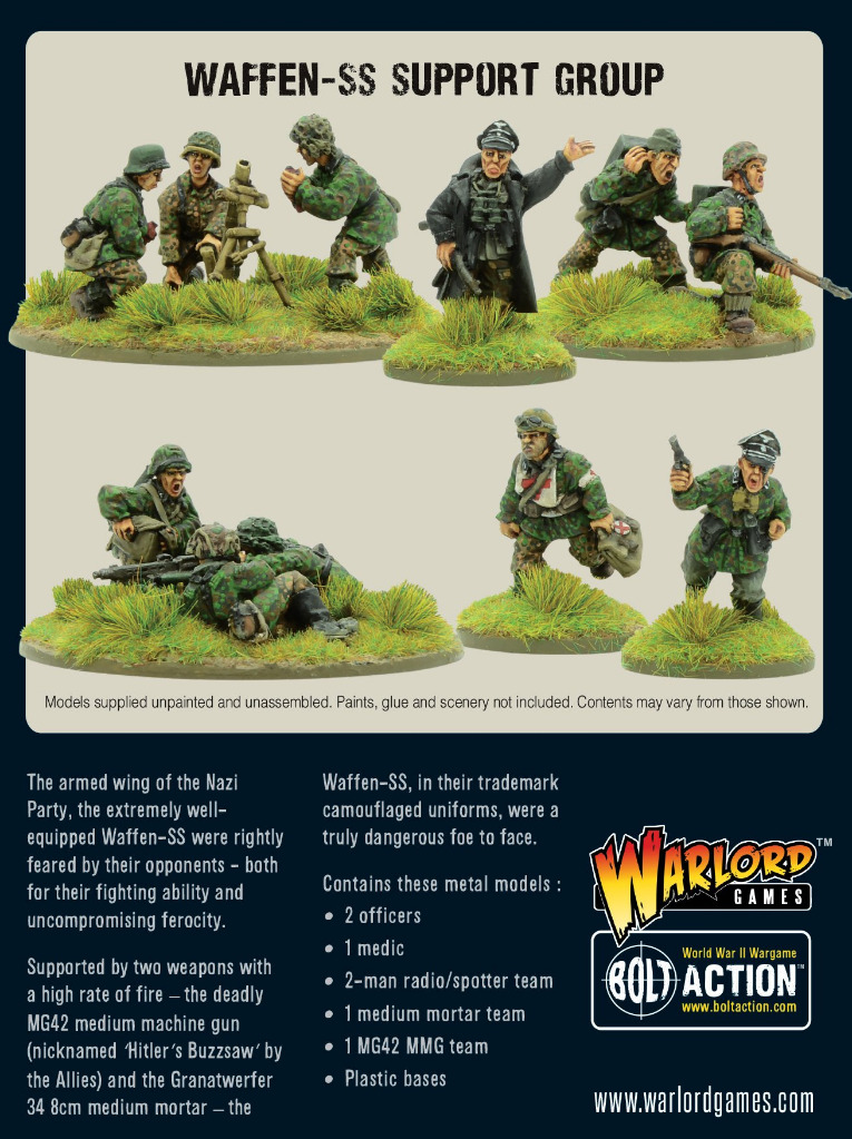 German Waffen SS Support Group (HQ, Mortar & MMG) 3
