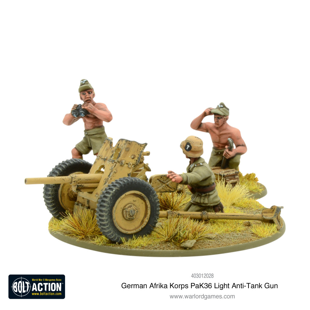 Afrika Korps Pak 36 light anti-tank gun 2
