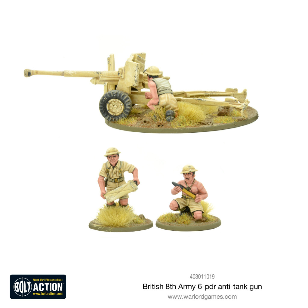 British 8th Army 6 pounder AT 2