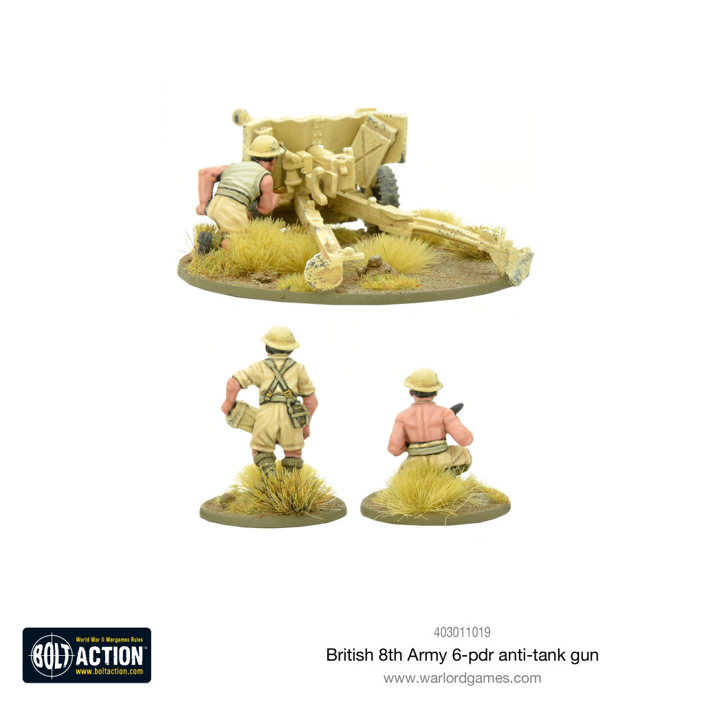 British 8th Army 6 pounder AT 3