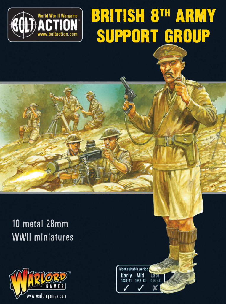 British 8th Army Support Group (HQ, Mortar & MMG) 1