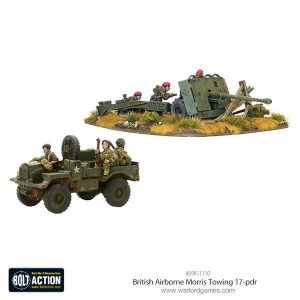 British Airborne Moris Towing 17-pdr 1
